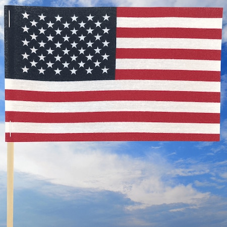 Global Flags Unlimited American Cotton Stick Flag 4"x6" 205716